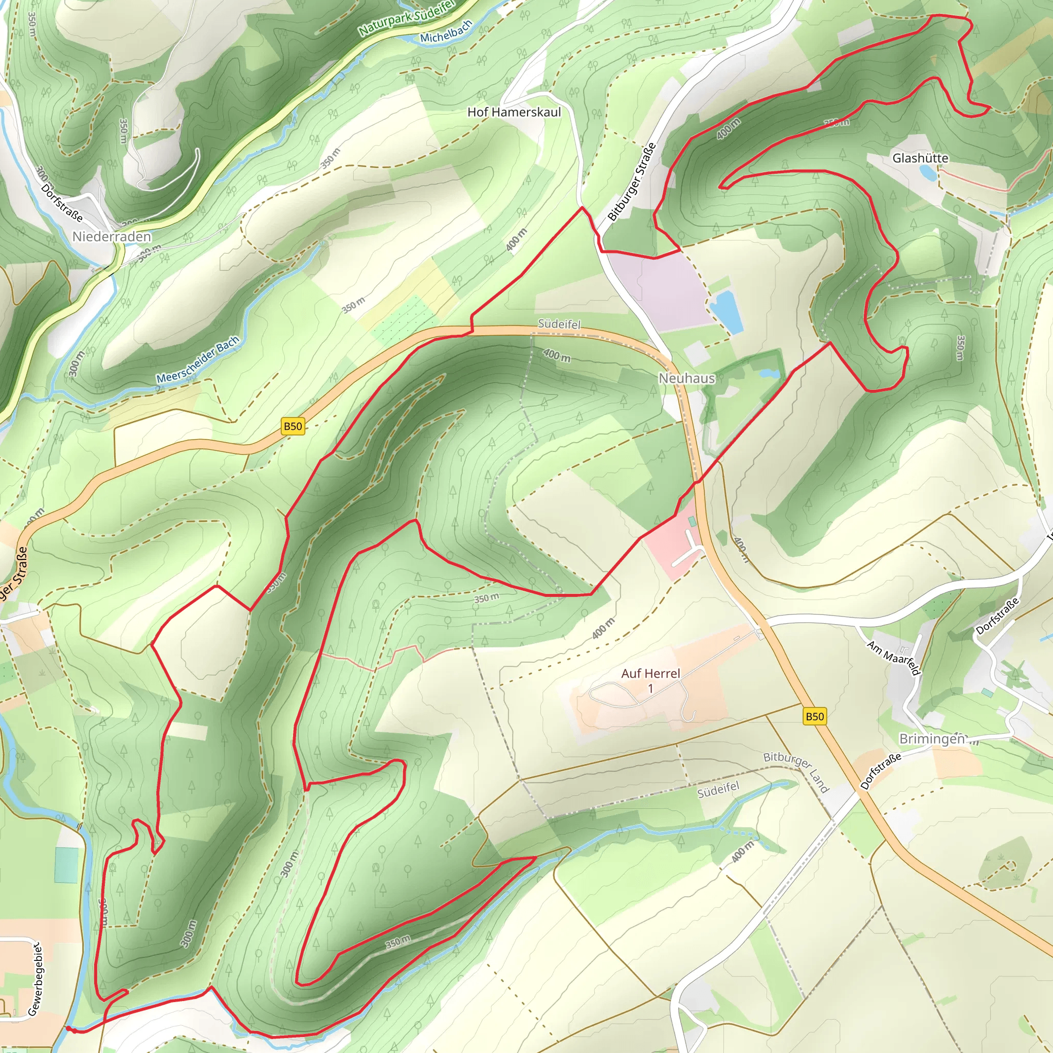 Neuhaus Loop via Lascheider Kapelle mobile static map