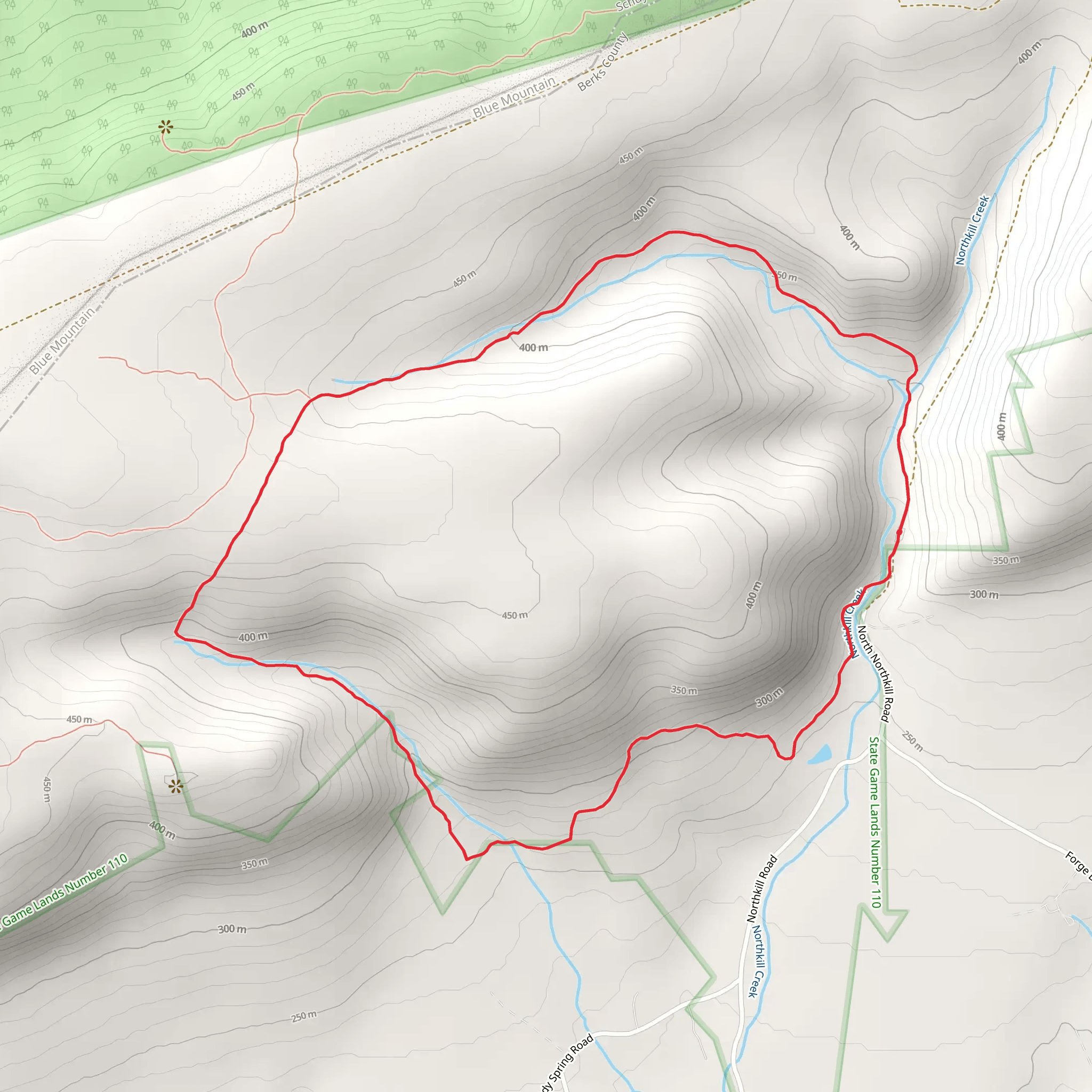 North Northkill Road Loop mobile static map