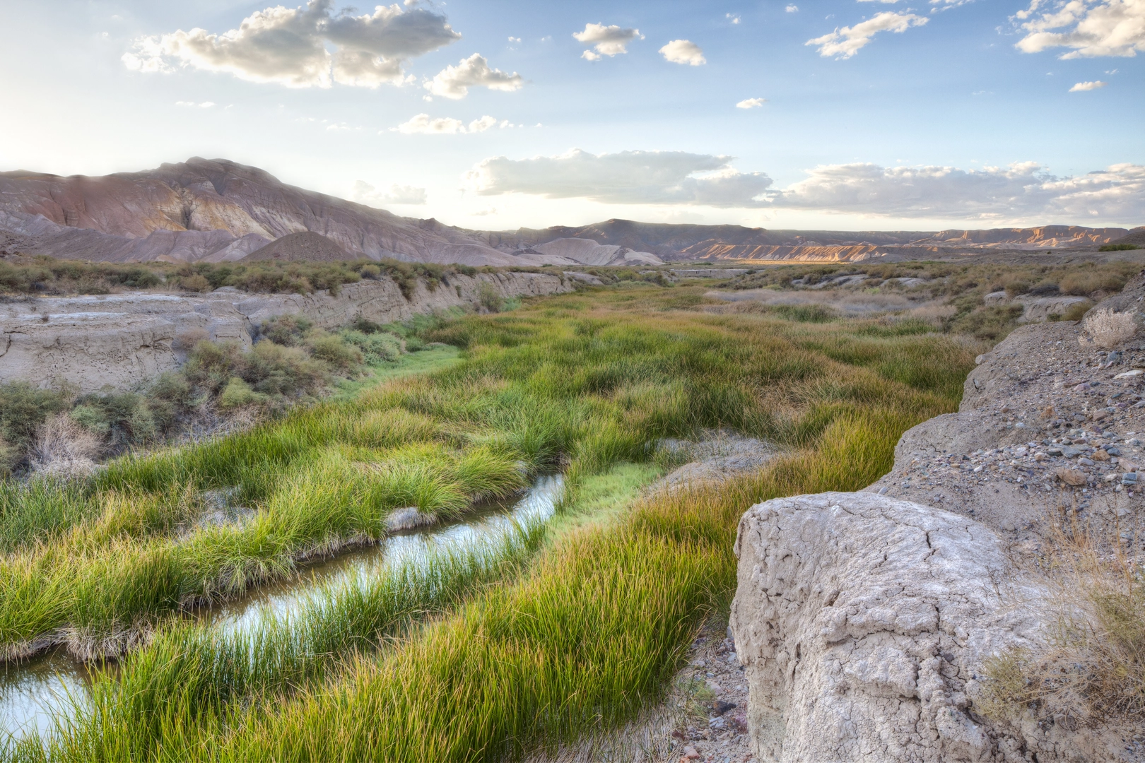 An image depicting the trail Amargosa, Amargosa River and Slot Canyon Trail and its surrounding area.