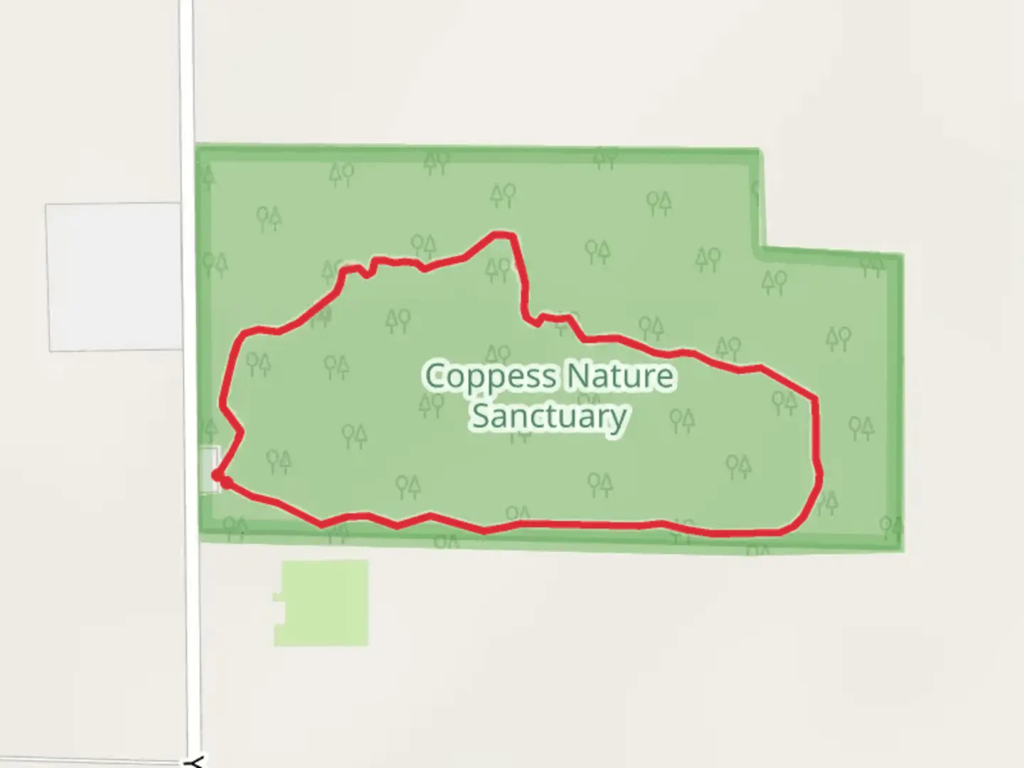 An image depicting the trail Young Road Loop and its surrounding area.