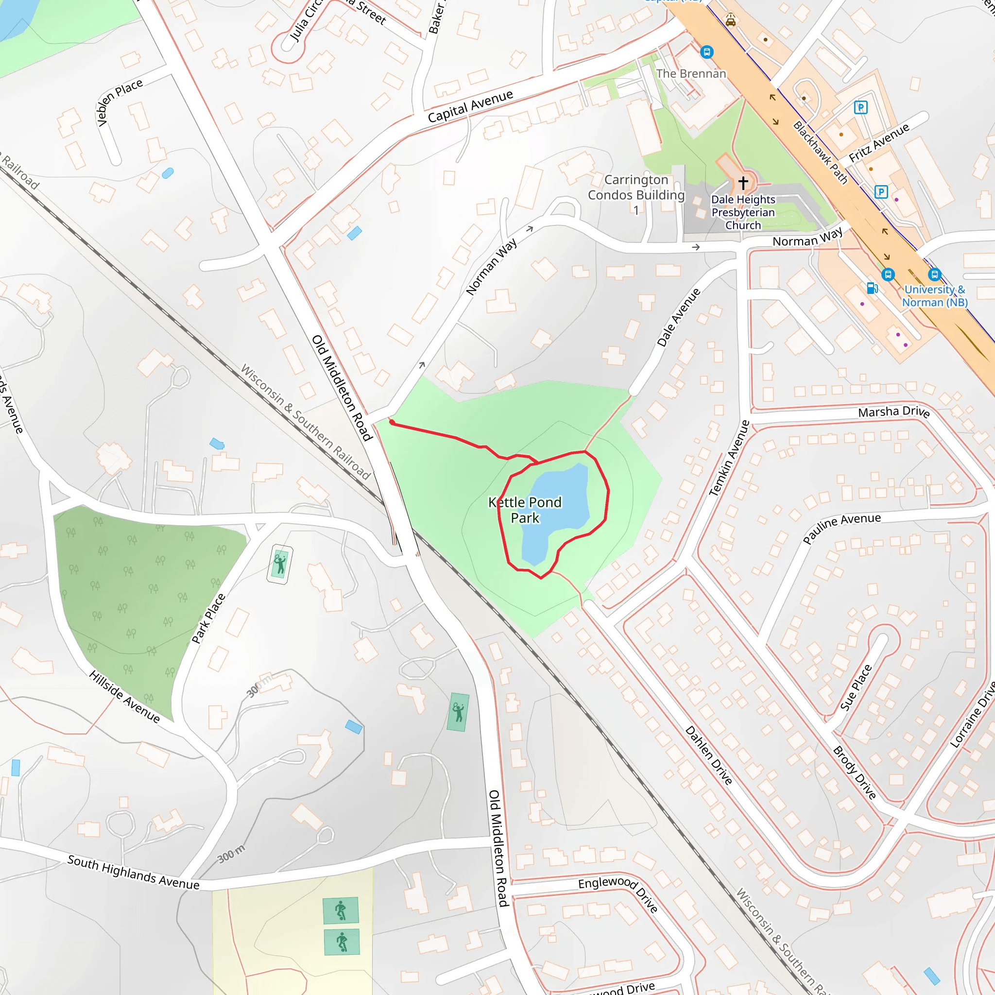 Kettle Pond Park Loop mobile static map