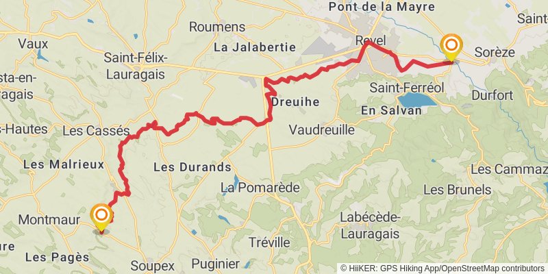 Via Tolosana stage 21 Map