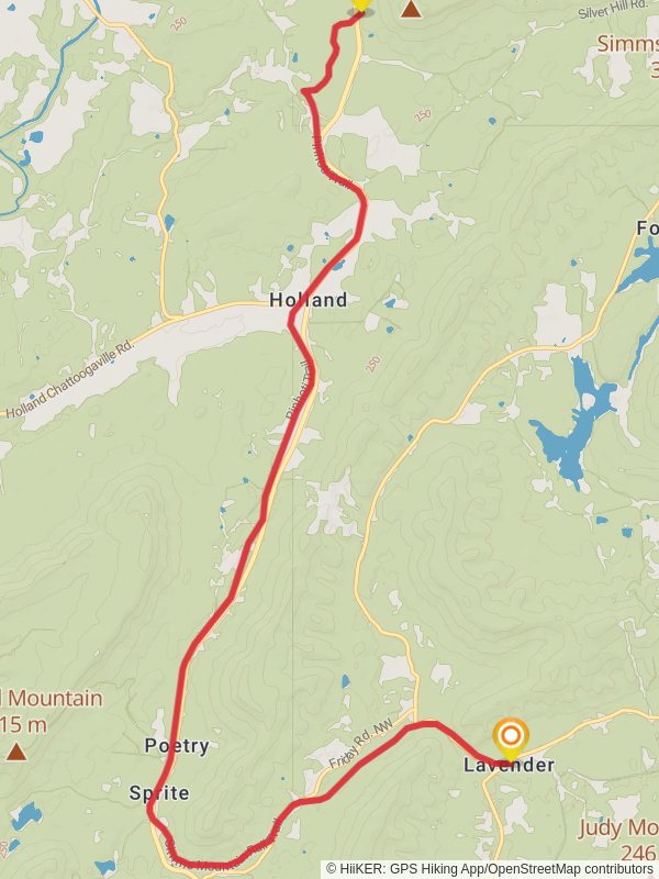 Pinhoti Trail - Lavender