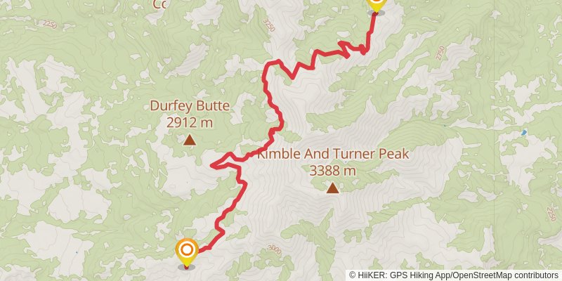 Hayduke Trail stage 19 Map