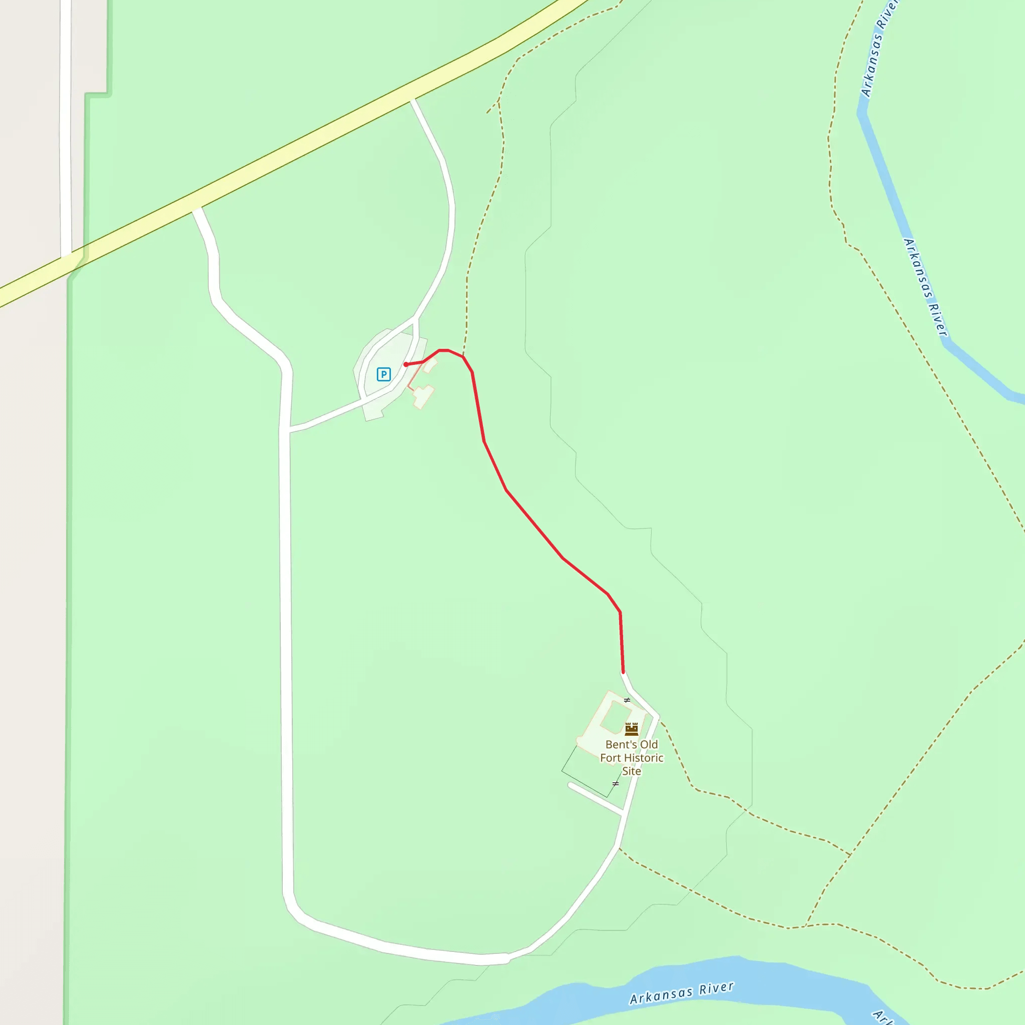 Bent's Old Fort Historic Site mobile static map