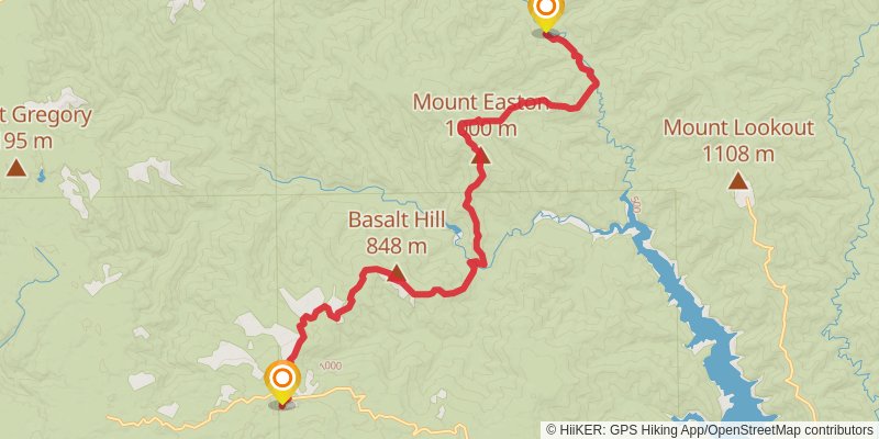 Australian Alps Walking Track stage 4 Map