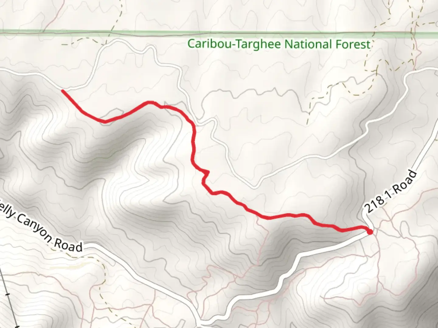 An image depicting the trail Buckskin Morgan Ridge Trail and its surrounding area.