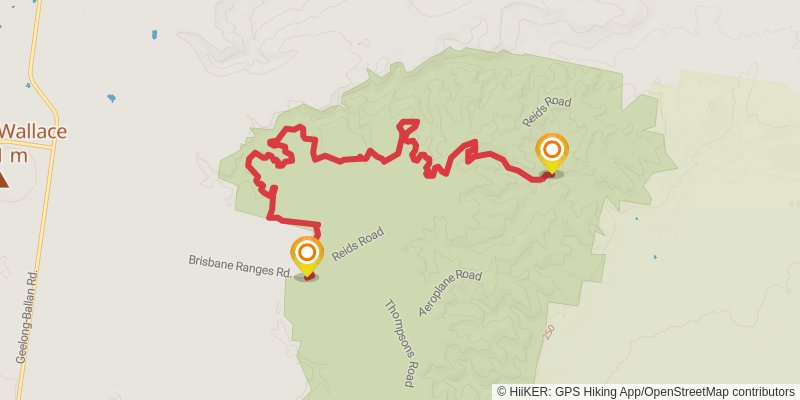 Northern Brisbane Ranges Trail stage 2 Map