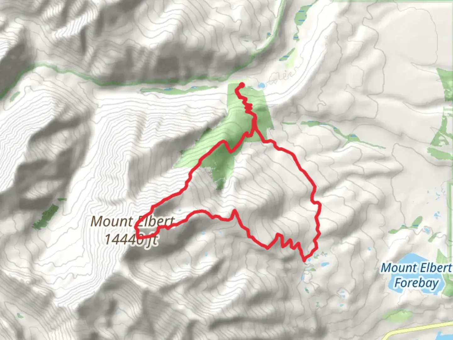 An image depicting the trail Mount Elbert Loop via Colorado Trail and its surrounding area.