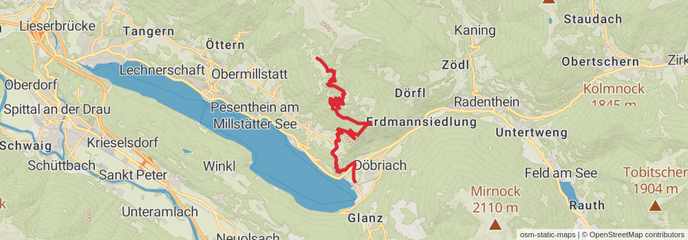 Alpe Adria Walk stage 14 Map