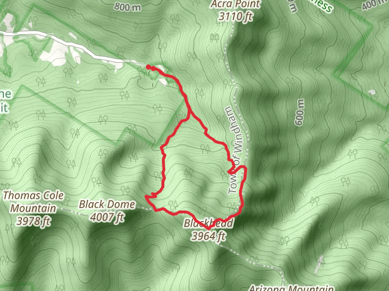 Mount Blackhead Loop from Big Hollow Road
