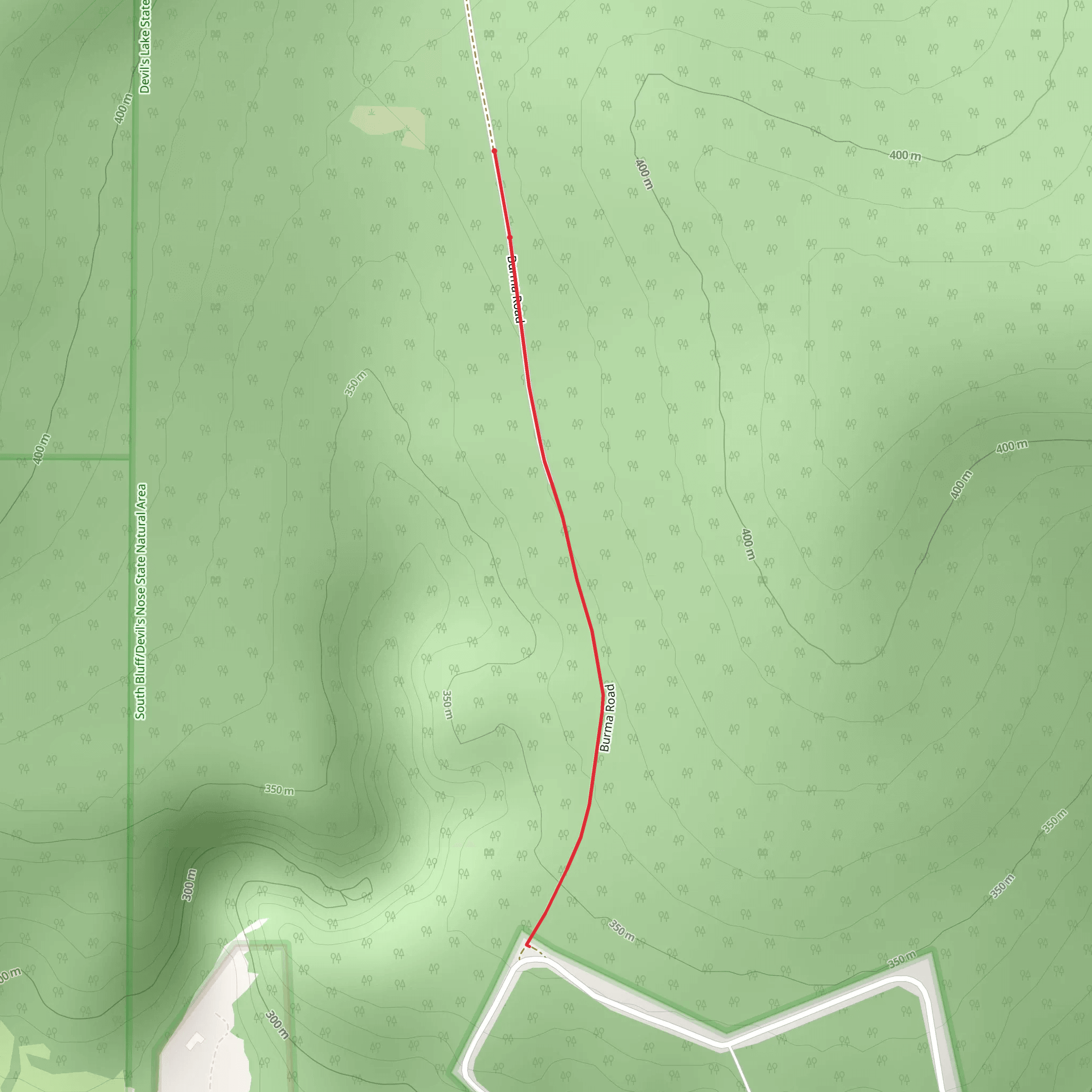 Burma Road Out and Back mobile static map