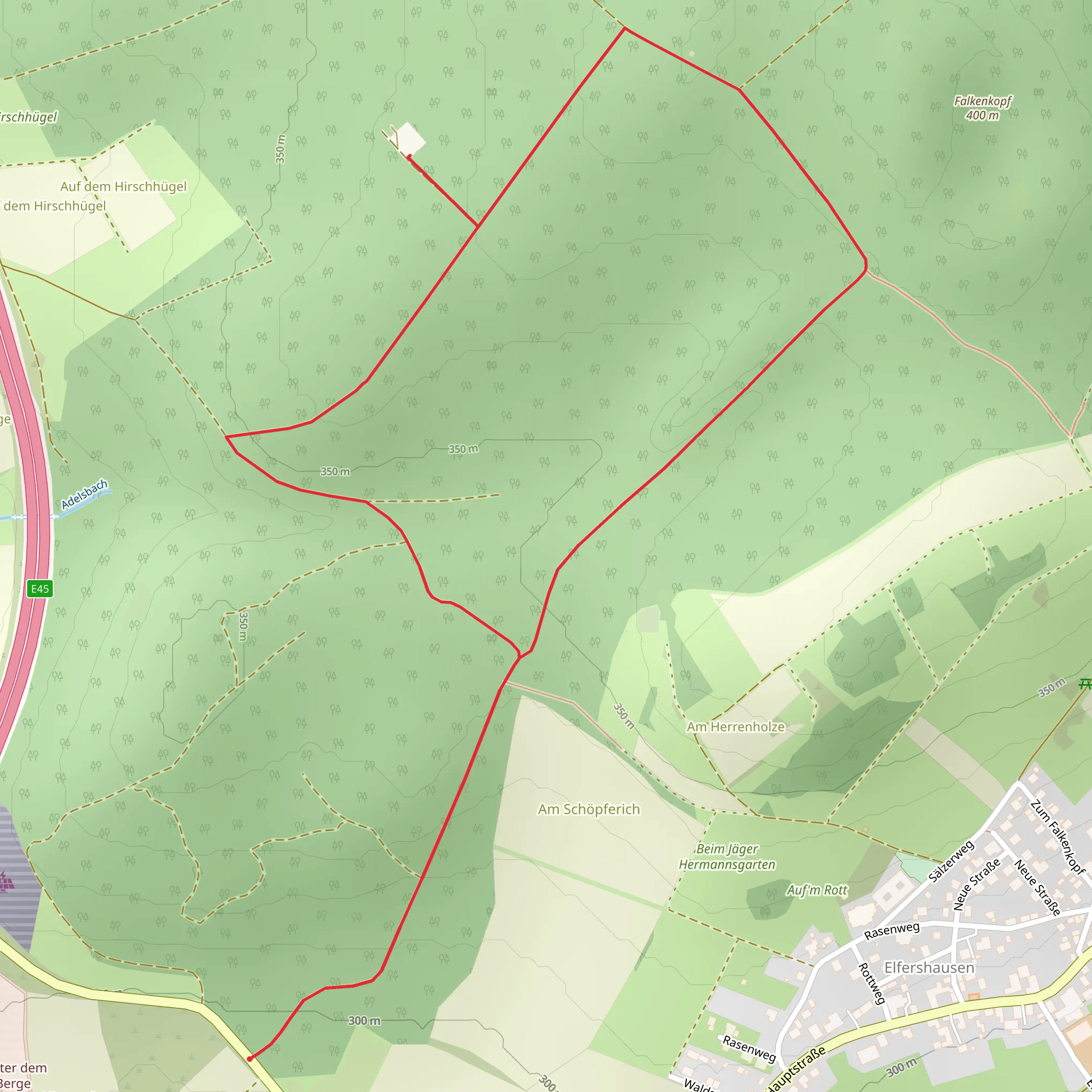 Falkenkopf Loop mobile static map