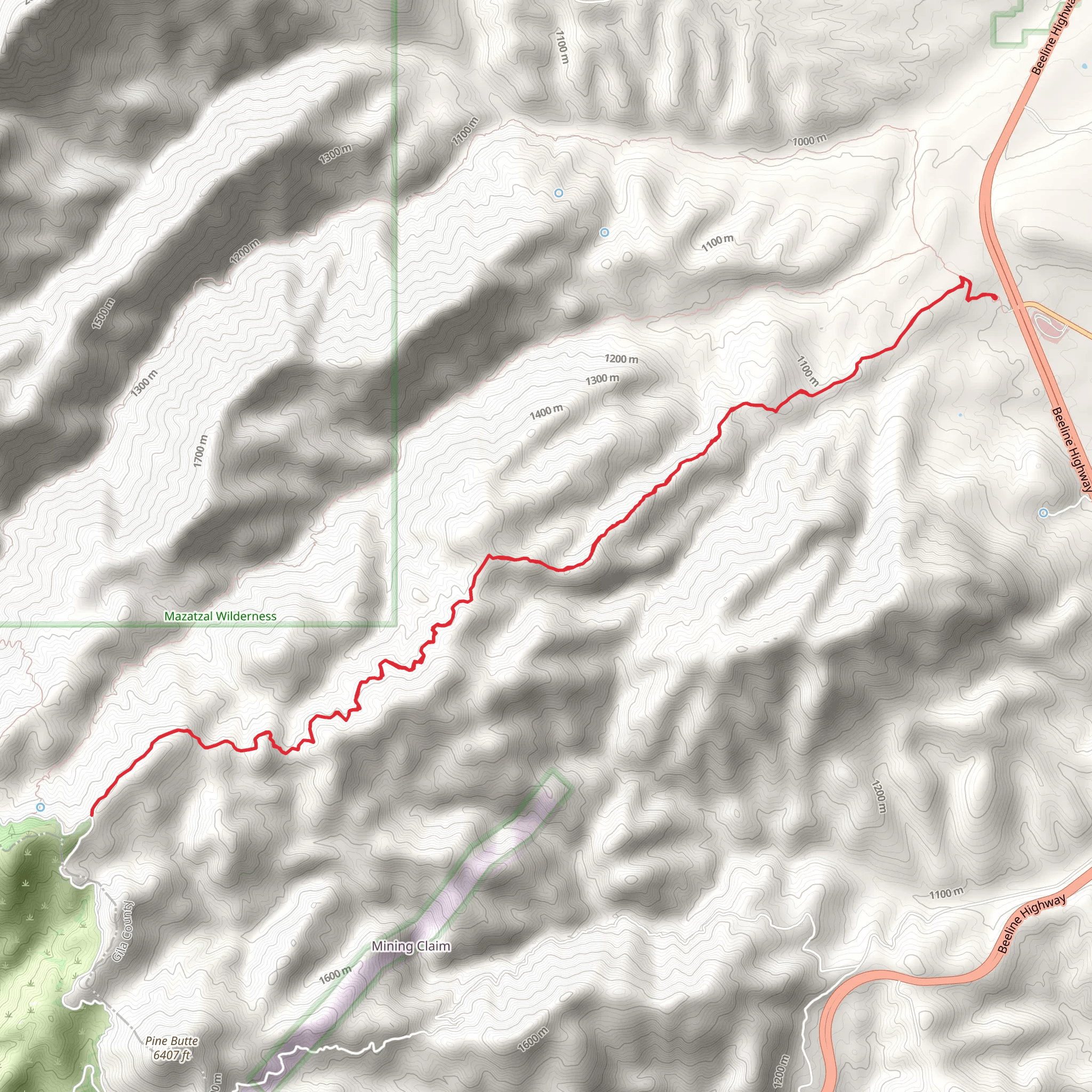 Gold Ridge Trail mobile static map