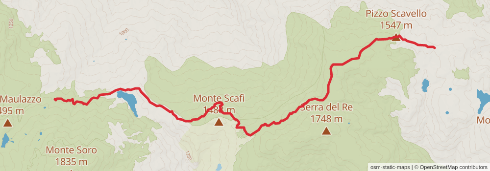 Sentiero Italia - Sicily Section stage 17 Map