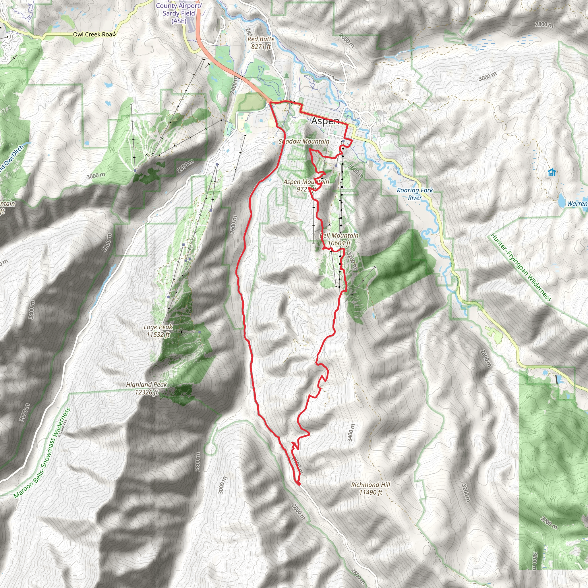 Little Annie and Castle Creek Road Loop mobile static map