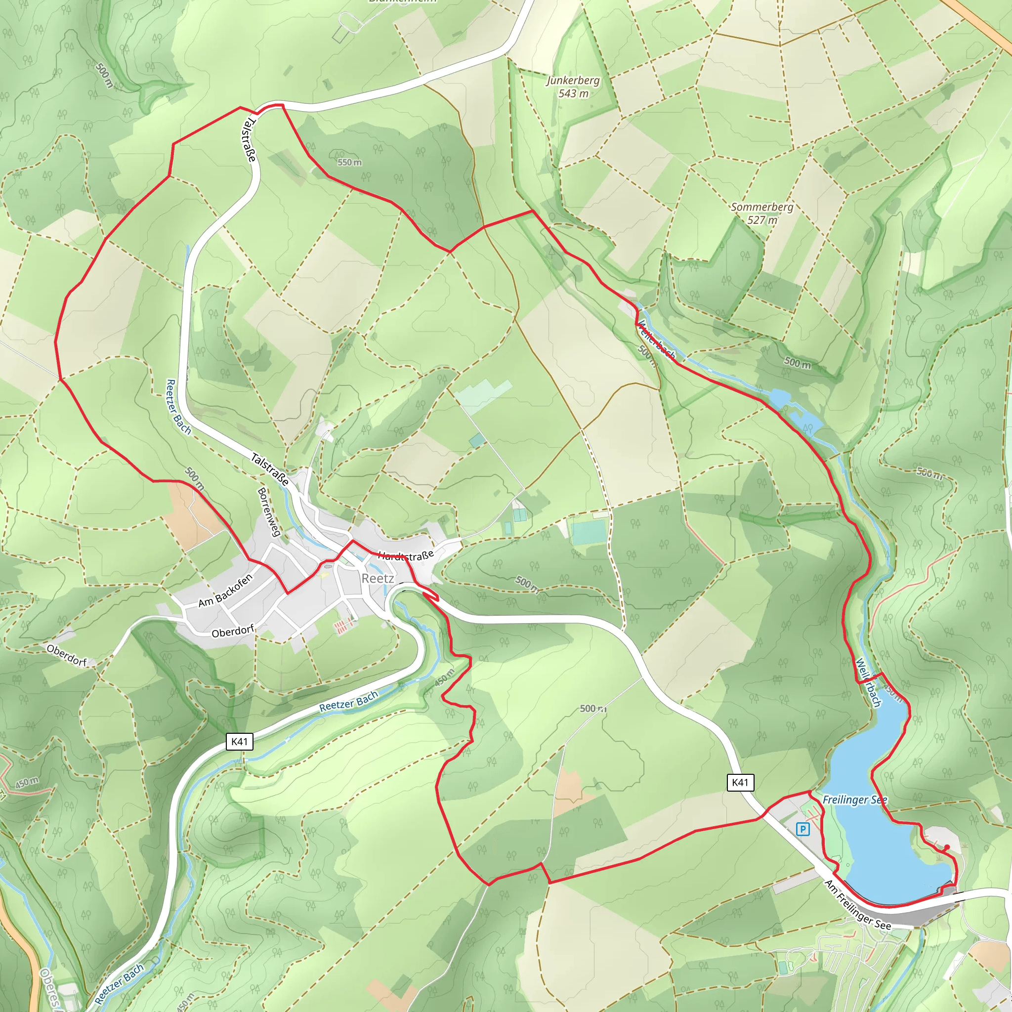 EifelSchleife Freilinger See Loop mobile static map
