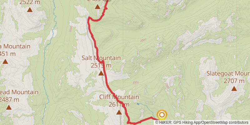 Continental Divide Trail - Montana And Idaho stage 69 Map