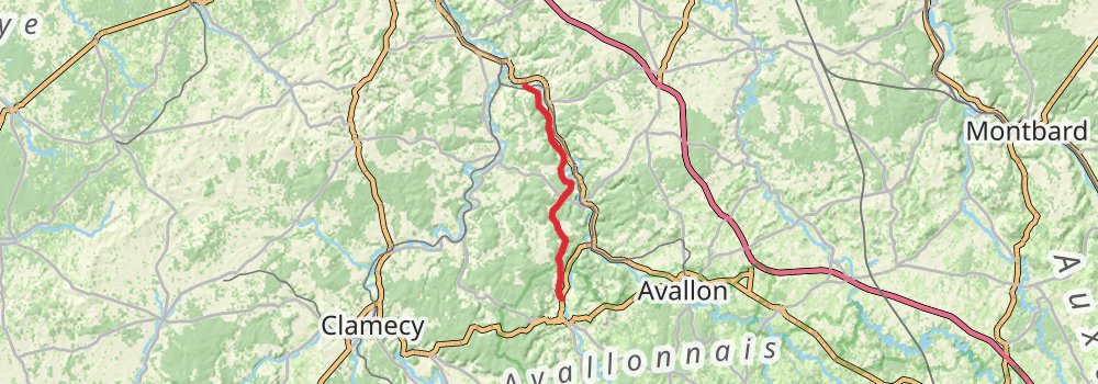 Camino Perl-Saint Jean Pied de Port via Vézelay stage 22 Map