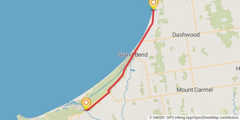 Waterfront Trail stage 69 Map