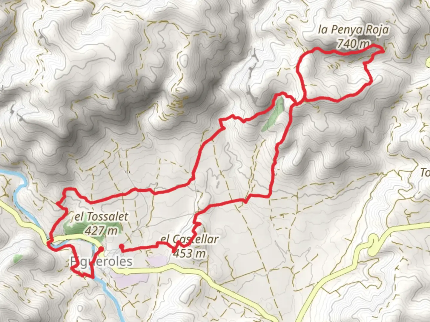 An image depicting the trail Alcalatén Ethnographic Route PR CV 341 and its surrounding area.