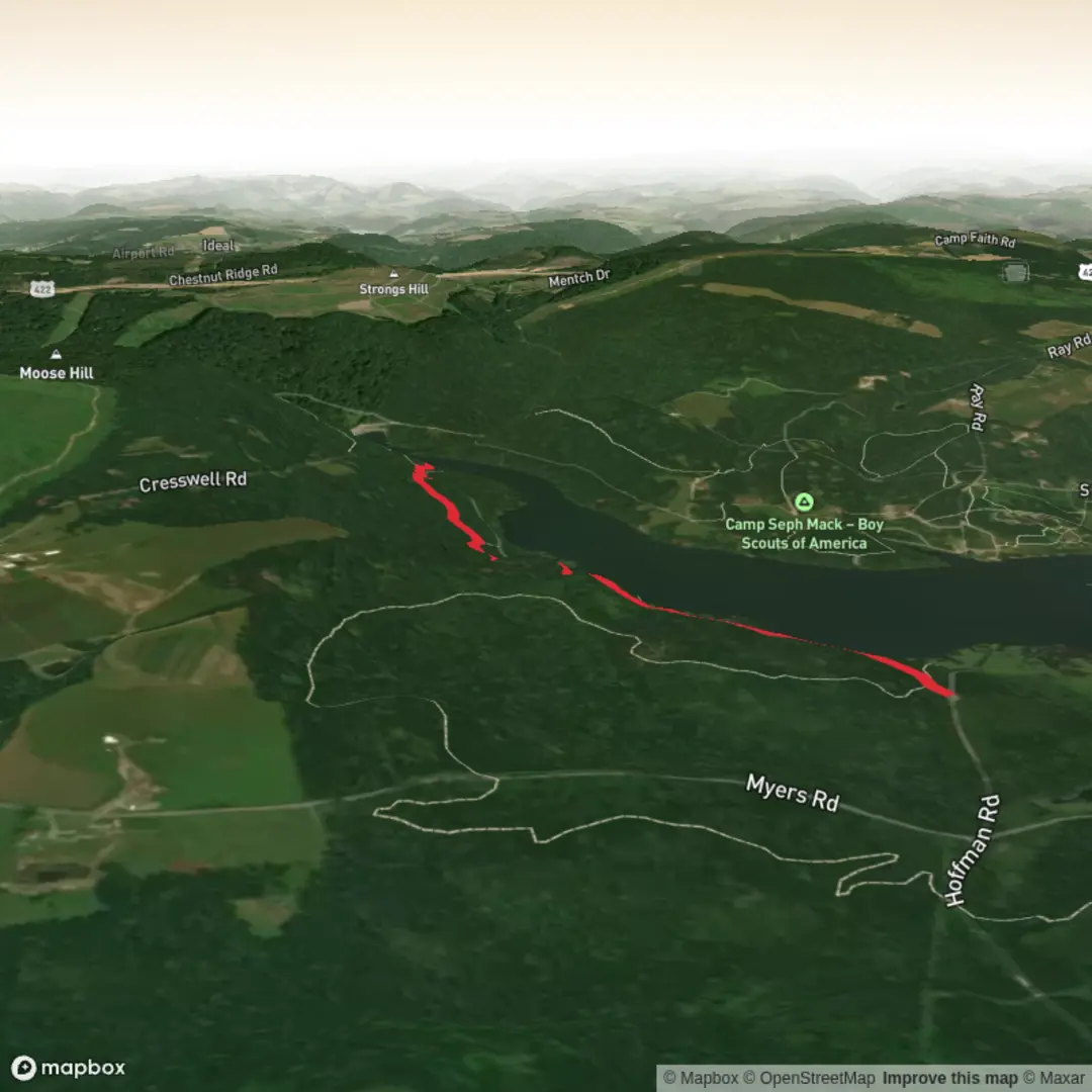 An image depicting the trail Damsite Trail and its surrounding area.