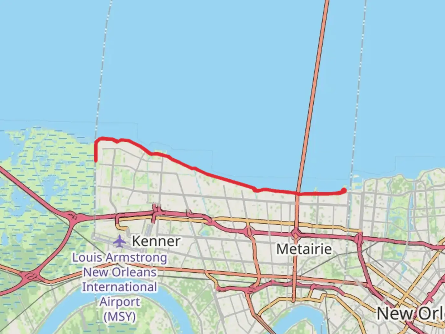 An image depicting the trail Linear Park Walk and its surrounding area.