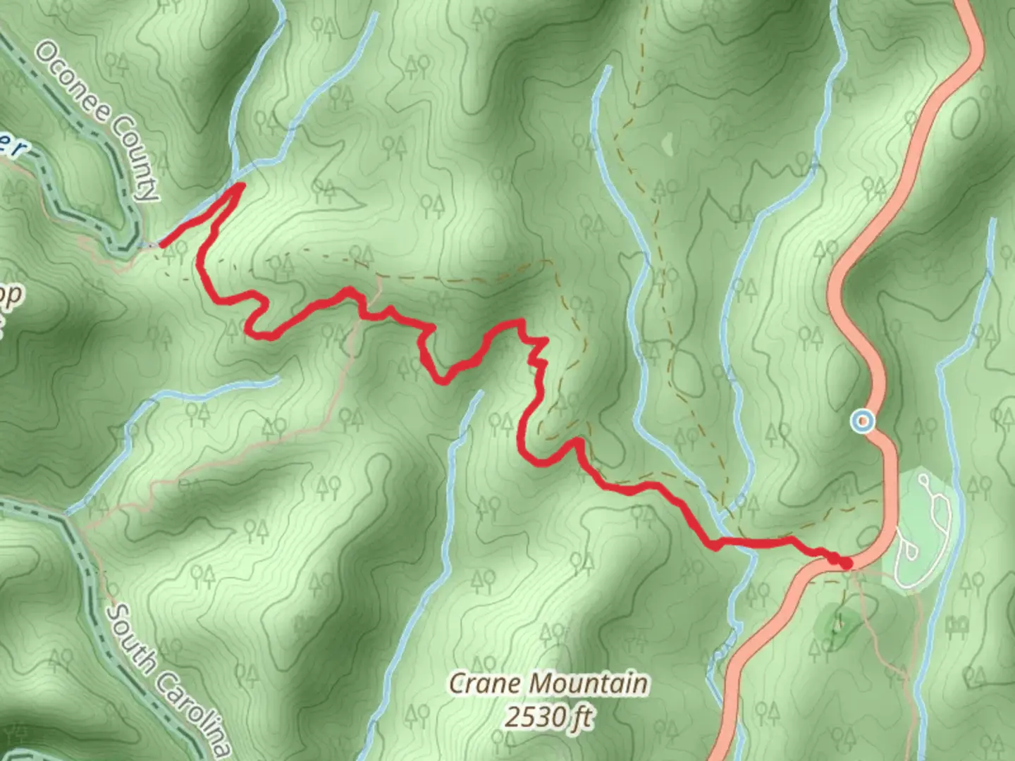 An image depicting the trail Big Bend Trail and its surrounding area.