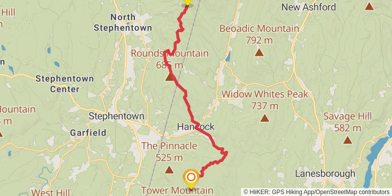 Taconic Crest Trail stage 3 Map