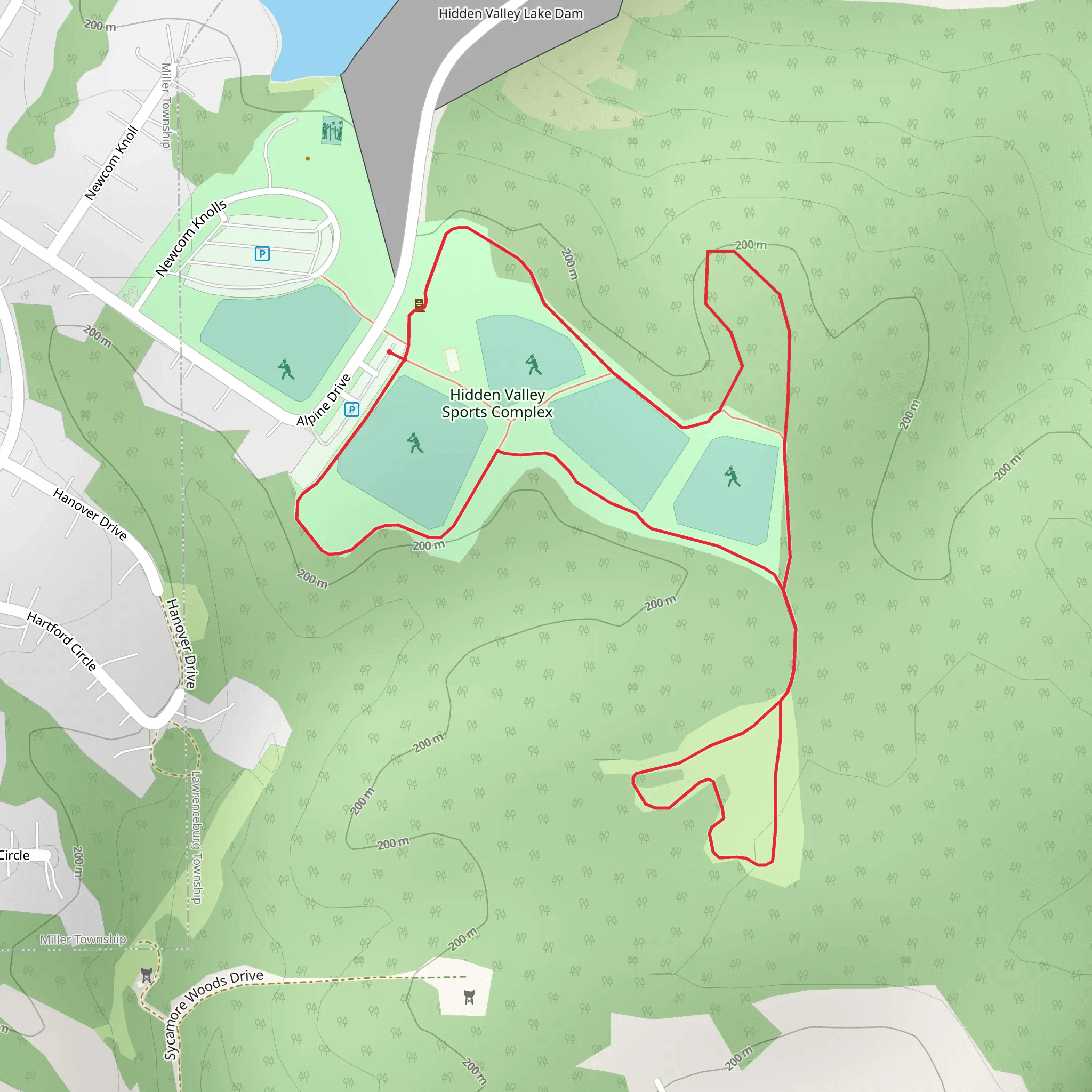 Alpine Drive East Loop mobile static map