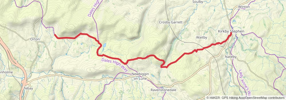 Coast to Coast Walk stage 8 Map