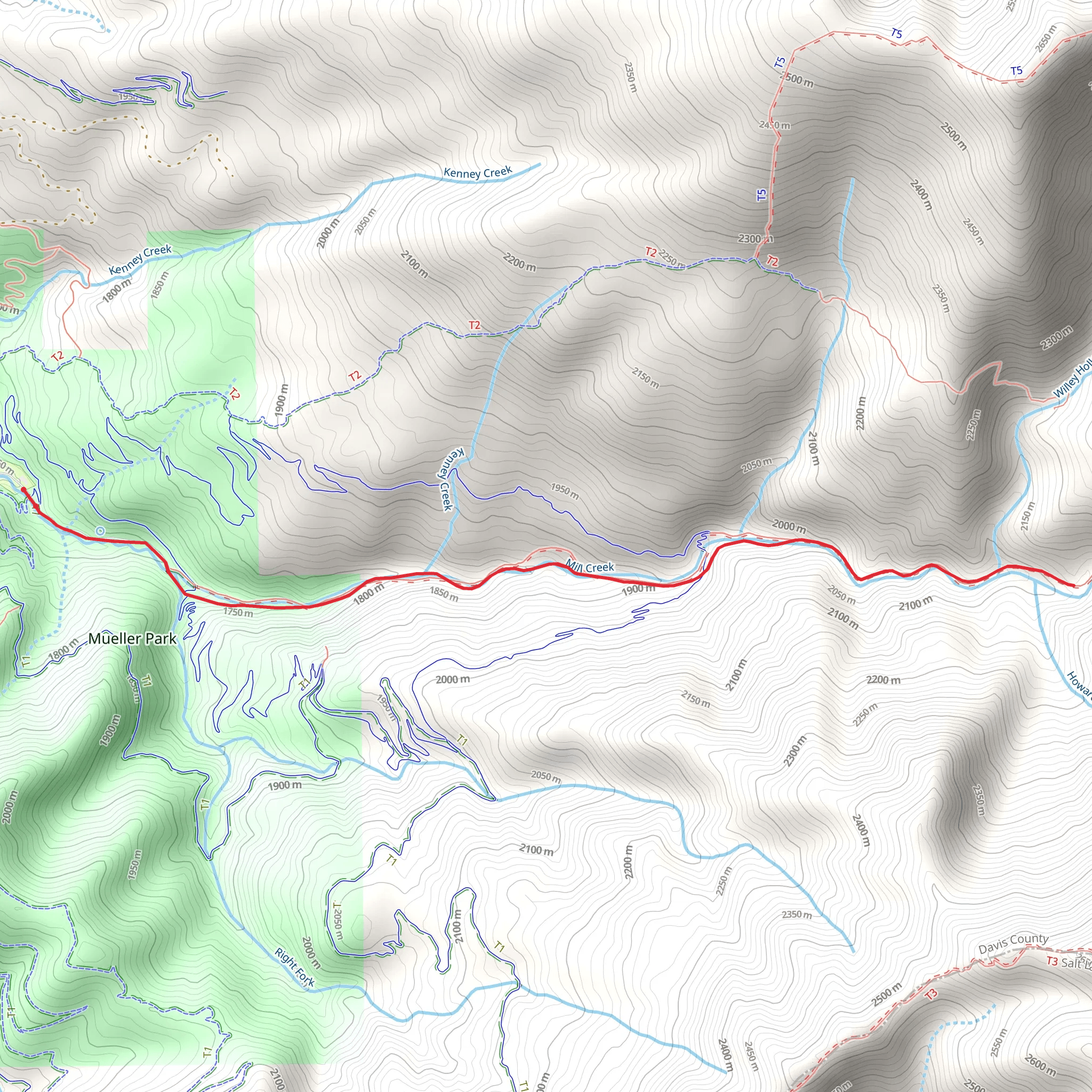Mill Creek Walk mobile static map