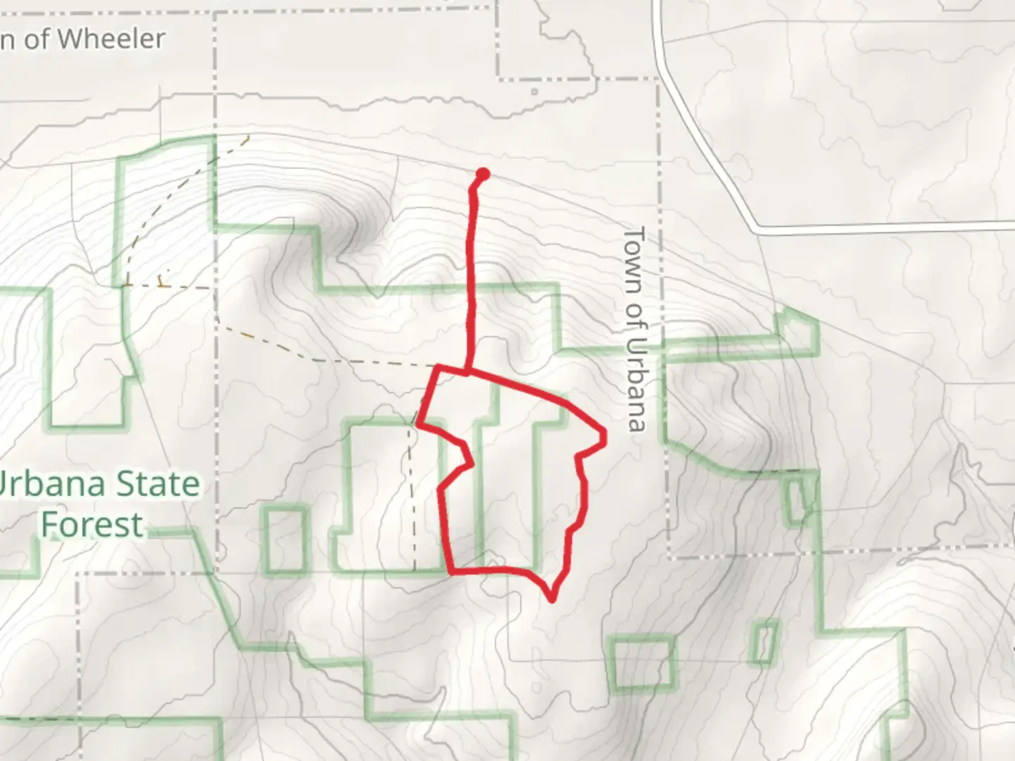 An image depicting the trail Bean Station Road Loop - South and its surrounding area.