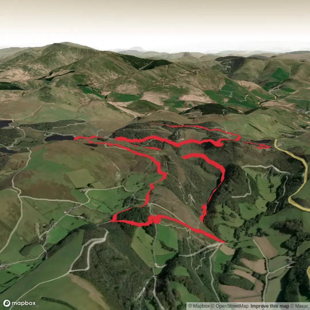 An image depicting the trail Bwlch Nant yr Arian Loop - Upper Limits UK and its surrounding area.