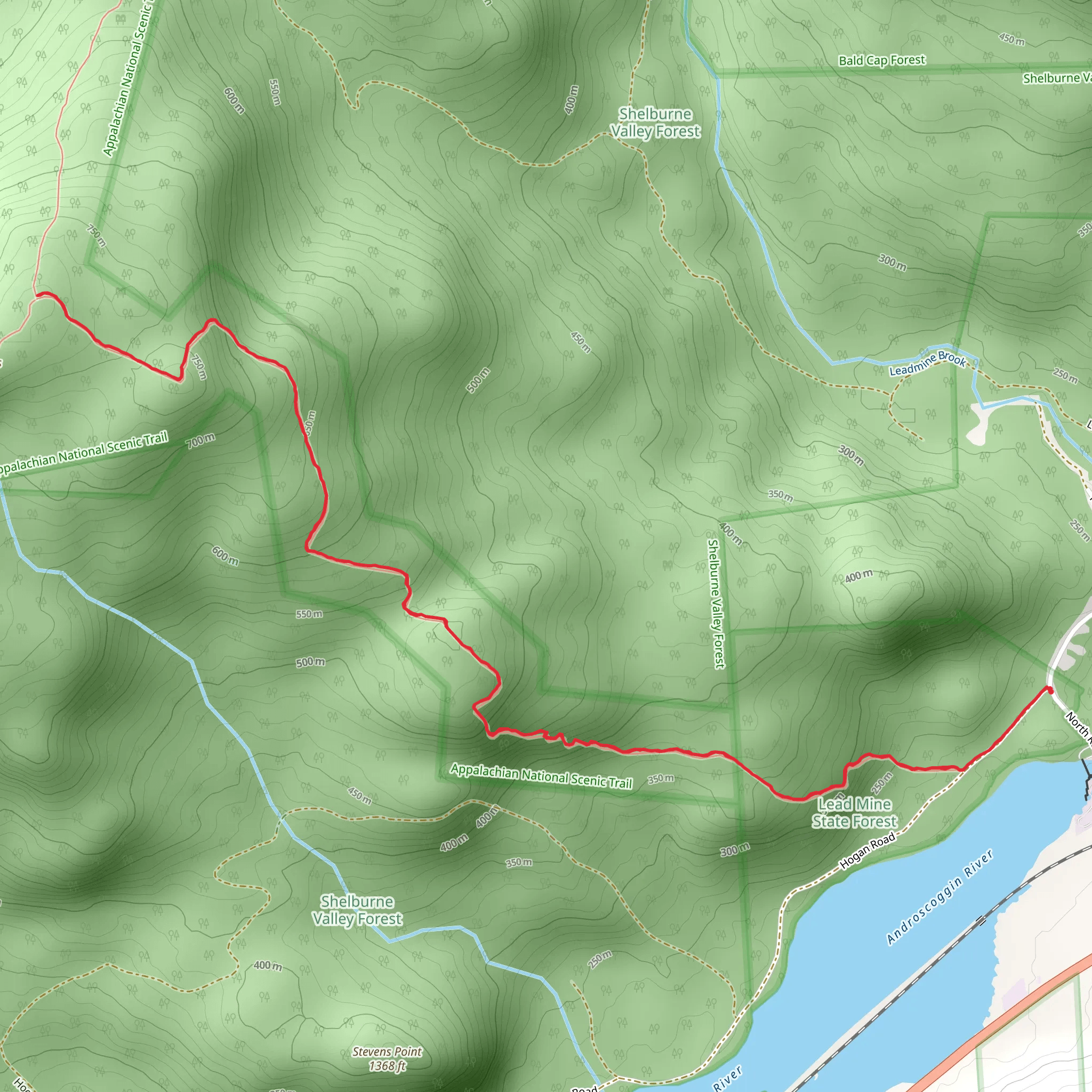 Mount Hayes via Centennial Trail mobile static map