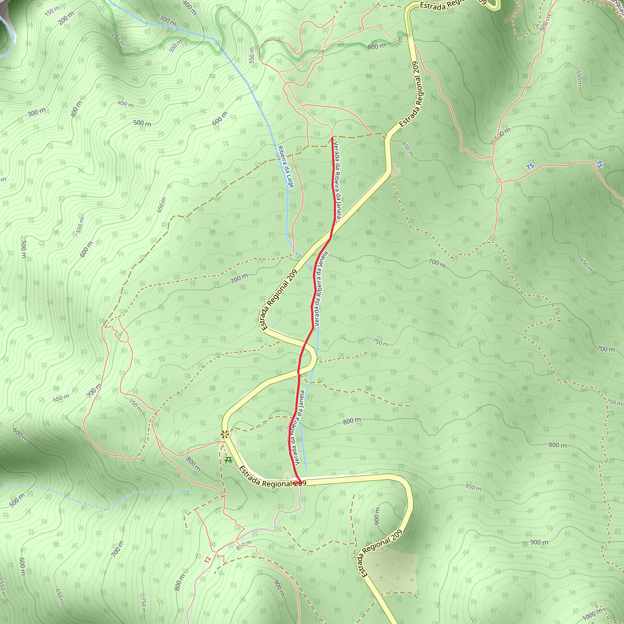 PR 15 Footpath of Ribeira da Janela mobile static map