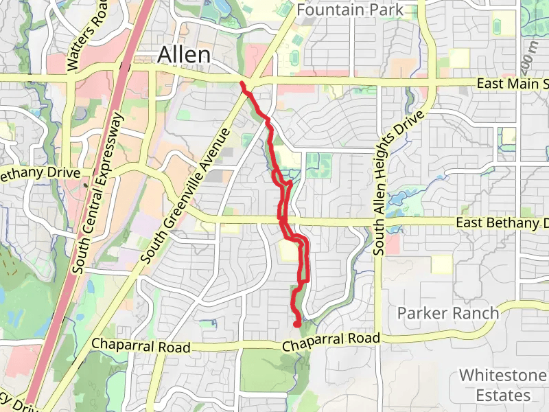 Cottonwood Creek Loop from Heritage Park