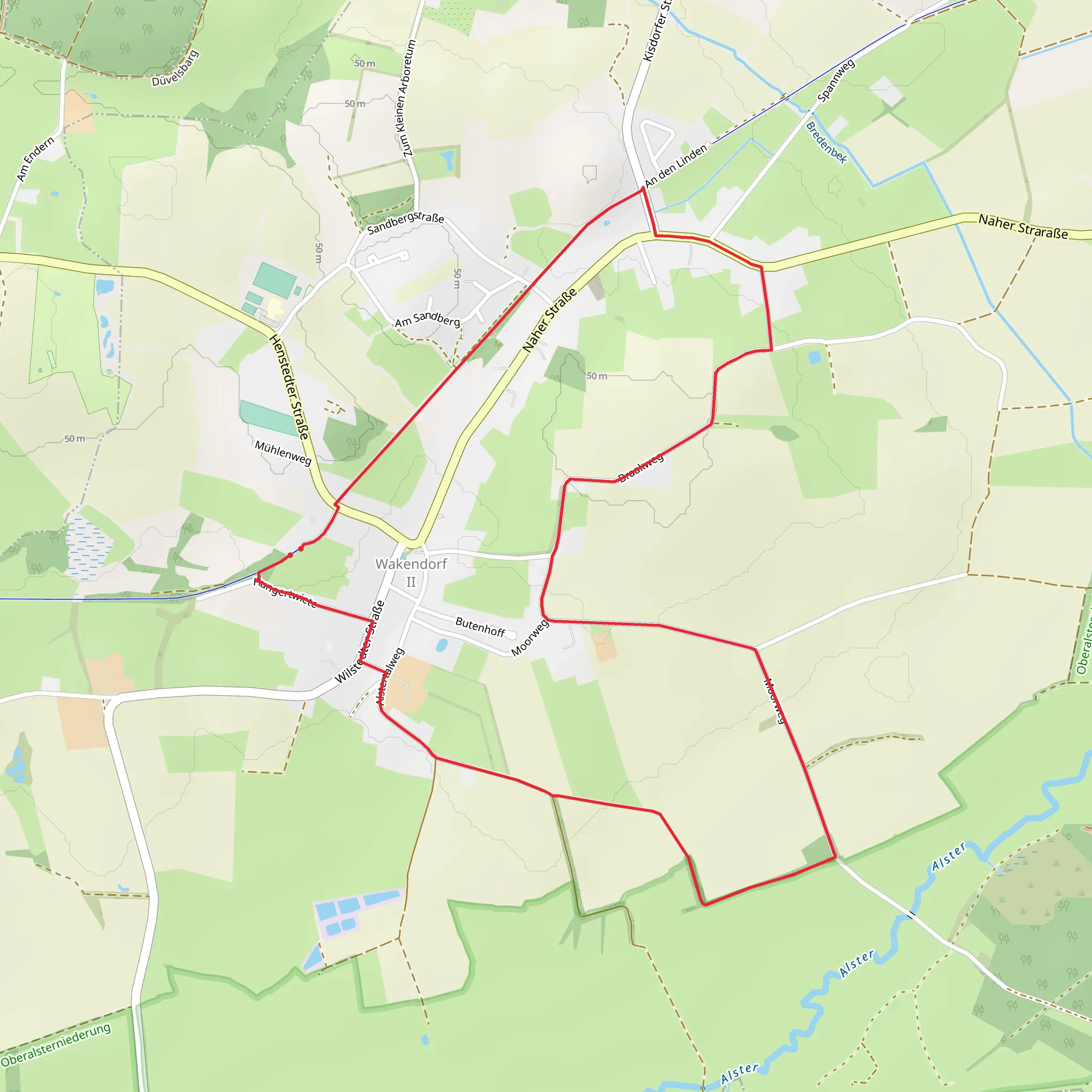 Rundtour durch Wakendorf mobile static map