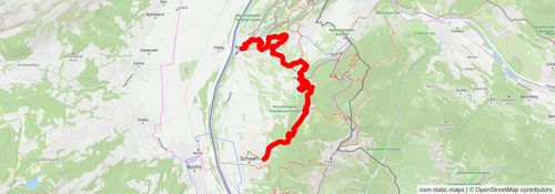 The Liechtenstein Trail stage 3 Map