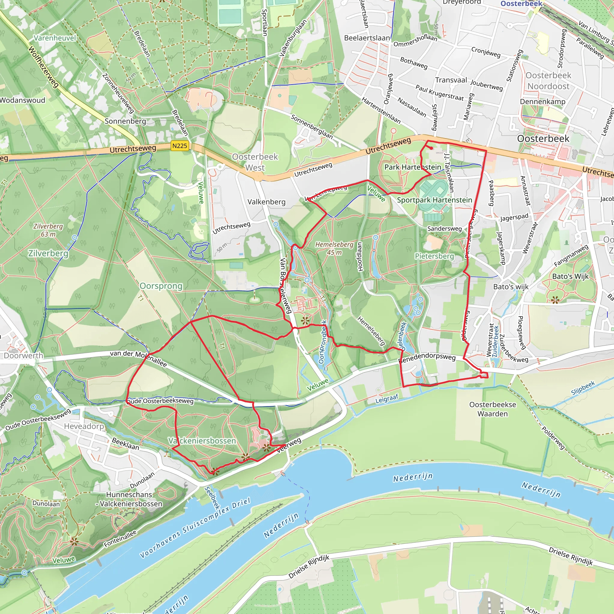 Hemelse Berg, Laag Oorsprong and Westerbouwing Loop mobile static map