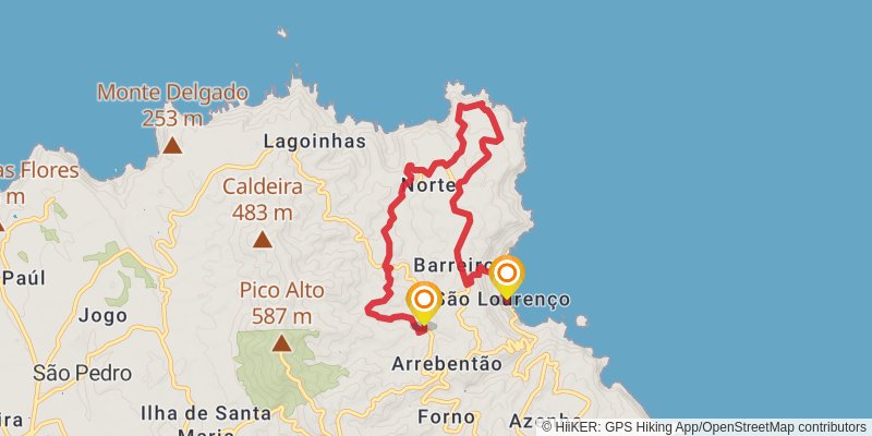 Great Route of Santa Maria stage 3 Map
