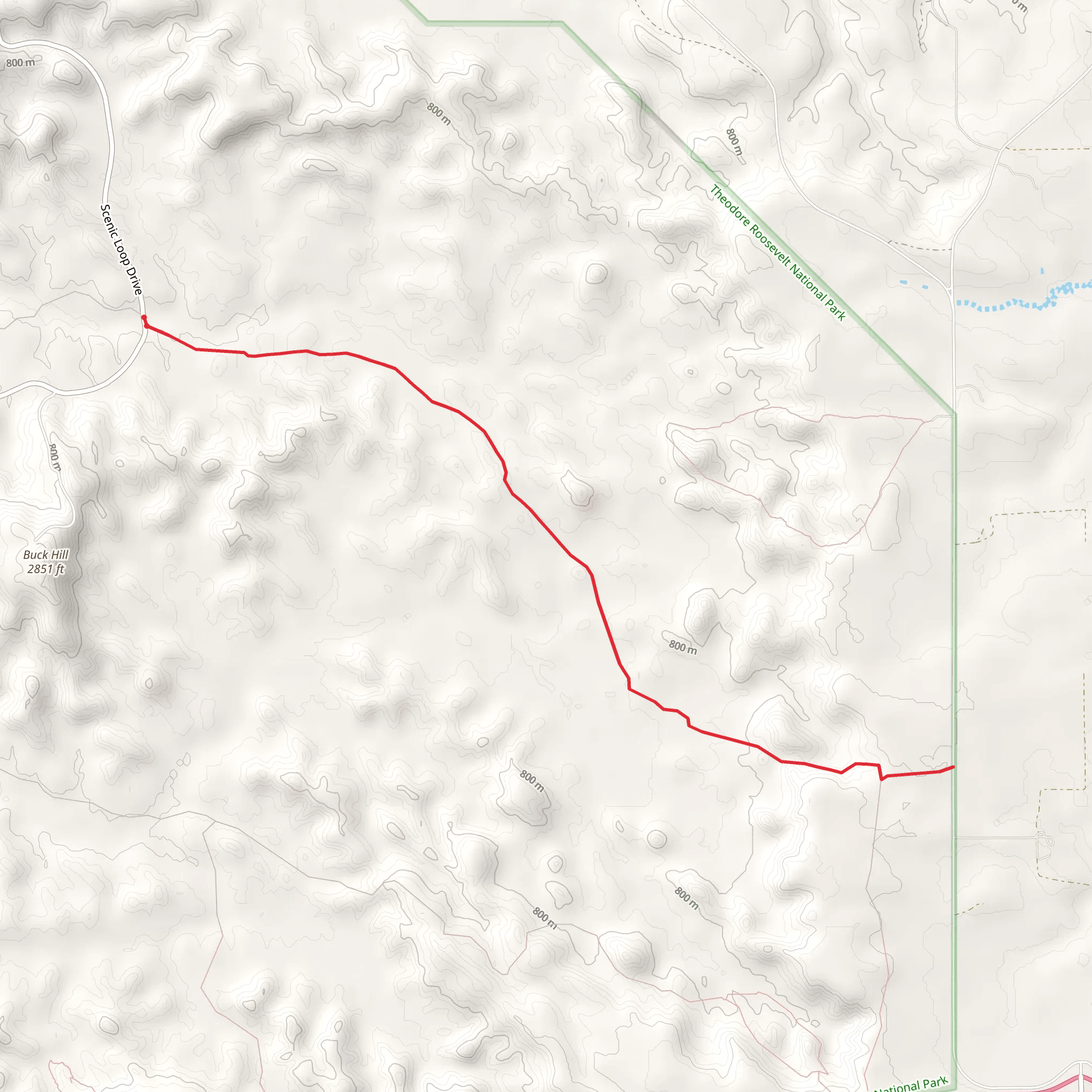 Upper Talkington Trail mobile static map