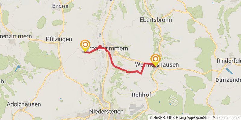 Jakobsweg Main-Taubertal alt 7 Map