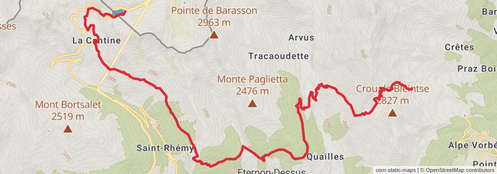 Sentiero Italia - Alps Section stage 136 Map
