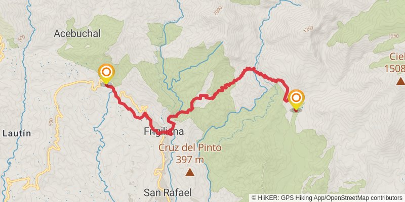 Gran Senda De Malaga stage 5 Map