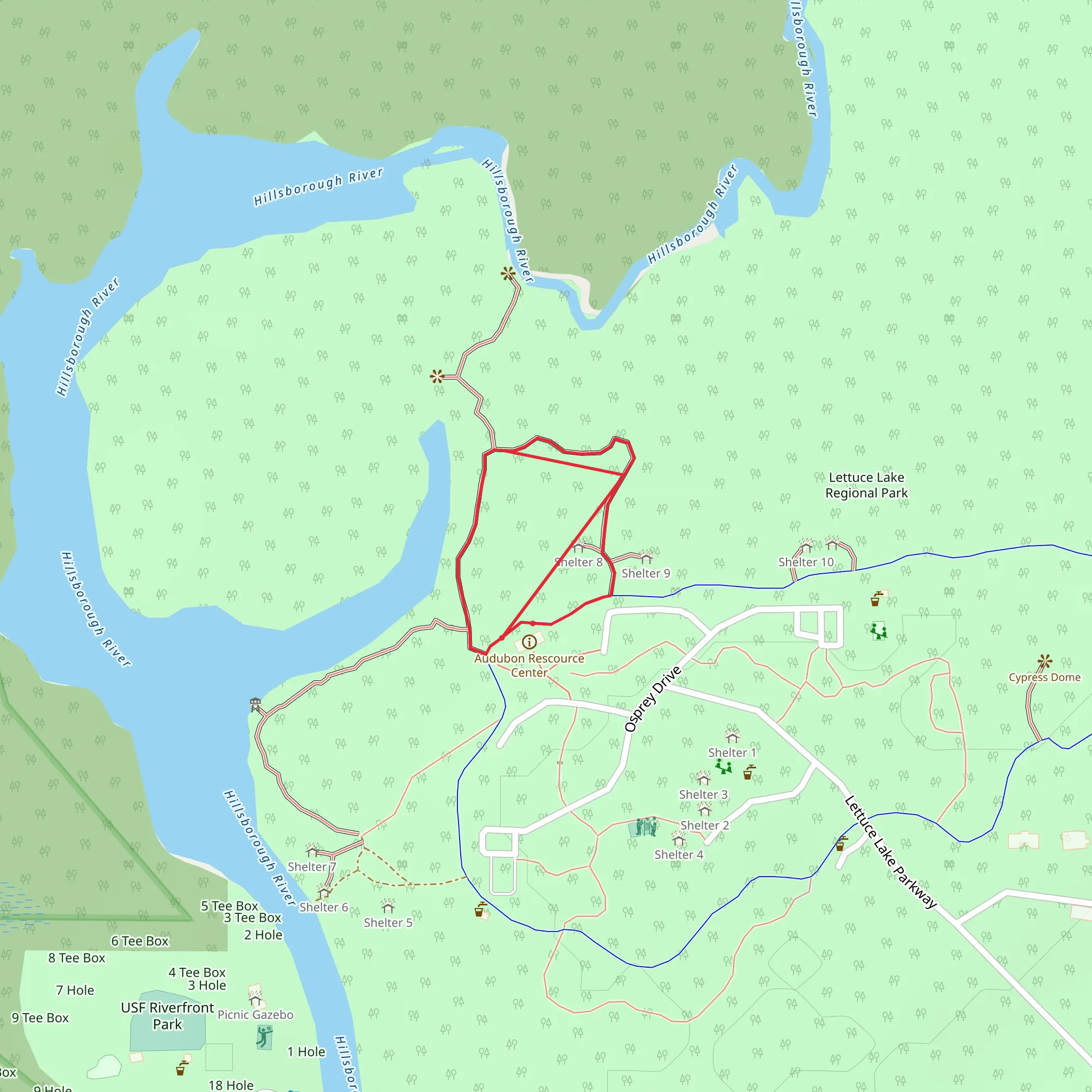 Osprey Drive Loop mobile static map
