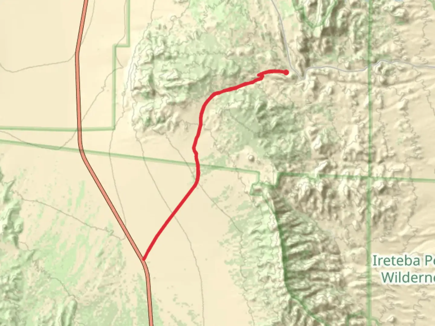 An image depicting the trail Nelson Cutoff Road and its surrounding area.