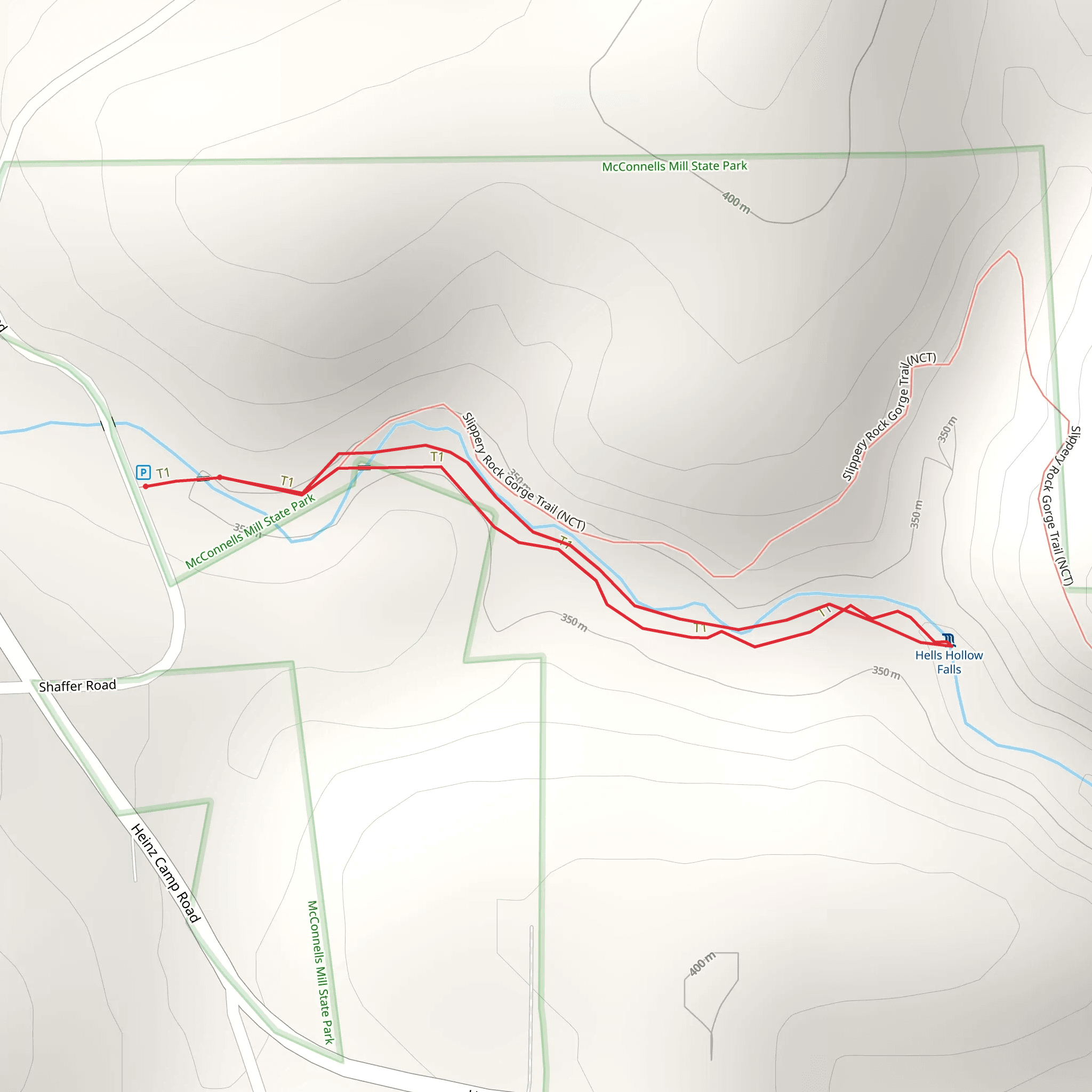 Hells Run mobile static map