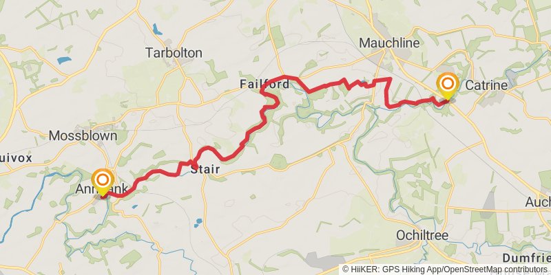 River Ayr Way stage 3 Map