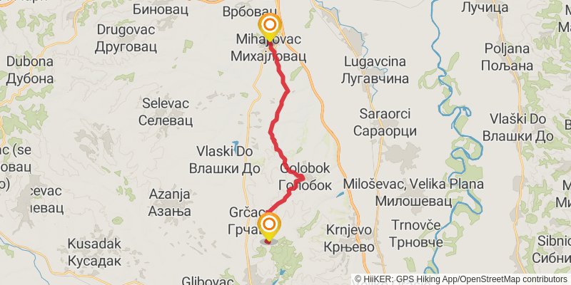 Sultans Trail stage 53 Map